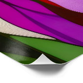 NEO FLORAL FARBIG ABSTRAKT POSTER (Ecke)