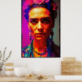 Neo Frida: Radiant Rebel Portrait Poster (Küche)