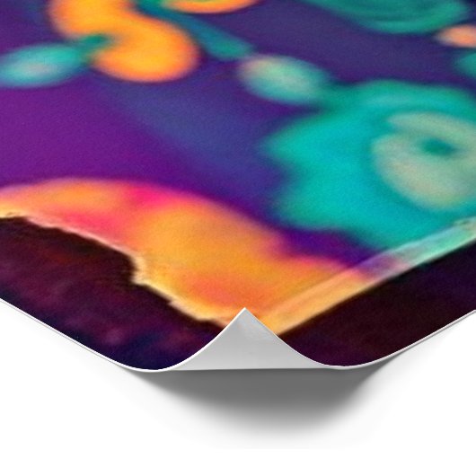 Neo Frida: Radiant Rebel Portrait Poster (Ecke)