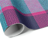 Neo-Fuchsia Karo-Geschenkpapier Geschenkpapier (Rolleneckpunkt)