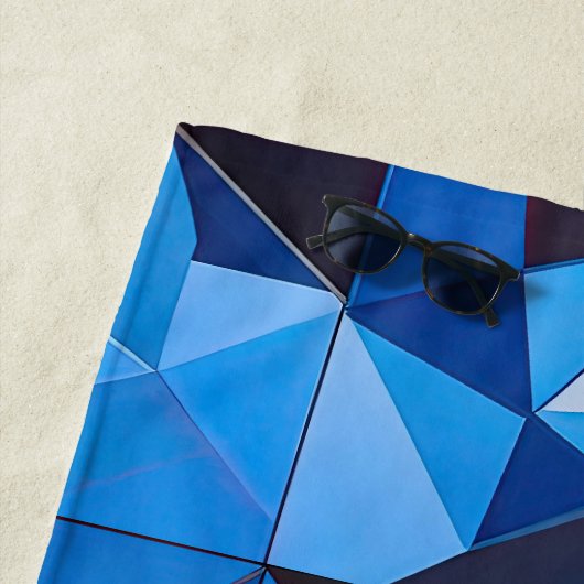 NEO GEO BLUE TRIANGLES Abstract DESIGN Strandtuch (Beispiel)