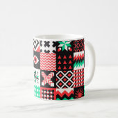 NEO GEO. Geometrisches Muster Kaffeetasse (VorderseiteRechts)