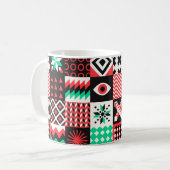 NEO GEO. Geometrisches Muster Kaffeetasse (Vorderseite Links)