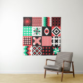 NEO GEO. Geometrisches Muster Wandteppich (Beispiel (Horizontal))