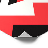 NEO GEO. Geometrisches Musterbild Poster (Ecke)