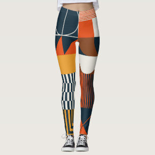 Neo Geo: Vintage abstrakte Zusammensetzung Leggings