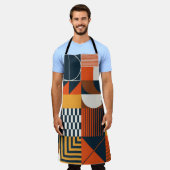 Neo Geo: Vintage abstrakte Zusammensetzung Schürze (Getragen)