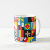 Neo Geometrische Illustration. Geometrische Formen Kaffeetasse (VorderseiteRechts)