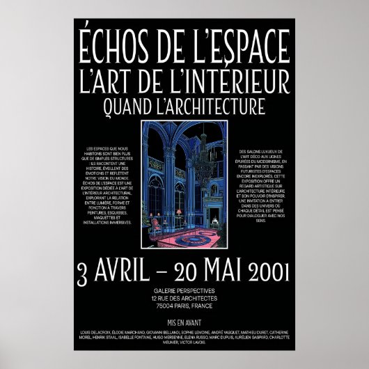 Neo-Gothic Interior Art Print 2001 French Gallery Poster (Vorne)