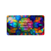 NEO Hartglas Adressaufkleber (Vorne)