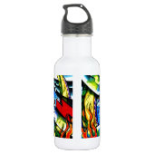 Neo Jap Dragon Tattoo Edelstahlflasche (Rückseite)