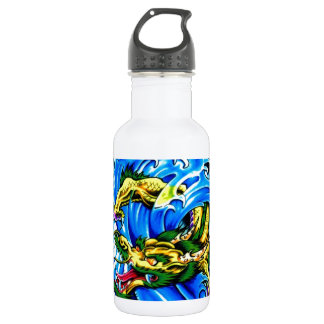 Neo Jap Dragon Tattoo Edelstahlflasche