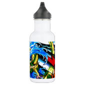 Neo Jap Dragon Tattoo Edelstahlflasche (Rechts)