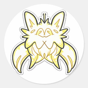 Neo-Kageko Dawn Guardian Fantasy-Kreatur-Aufkleber Runder Aufkleber