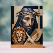 Neo-Kubistische Elegance: Ein Tribut Acrylschild (Neutral)