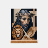 Neo-Kubistische Elegance: Ein Tribut Acrylschild (Vorderseite)