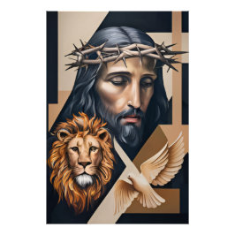 Neo-Kubistische Elegance: Eine Hommage an Britto Fotodruck