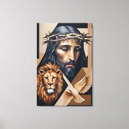 Neo-Kubistische Elegance: Eine Hommage an Britto Leinwanddruck