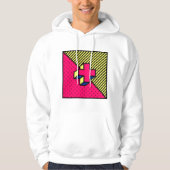 Neo Memphis Cross /Plus Signing Motif Hoodie (Vorderseite)