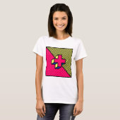 Neo Memphis Cross /Plus Signing Motif T-Shirt (Vorne ganz)