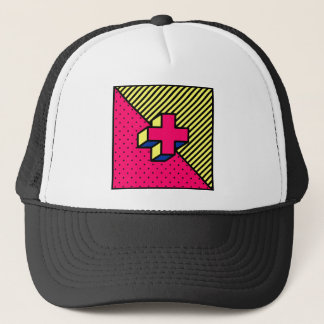 Neo Memphis Cross /Plus Signing Motif Truckerkappe