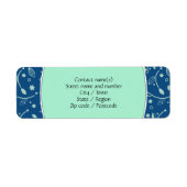 NEO MINT CLASSIC BLAU Modernes, florales Personali (Vorne)