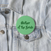 Neo Mint Green Mother of the Bride Wedding Button (Beispiel)