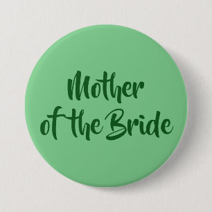 Neo Mint Grün Brautmutter Hochzeit Button