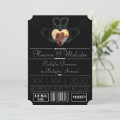 Neo-Mint-Save the Date Claddagh-Foto Save The Date (Stehend Vorderseite)