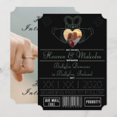 Neo-Mint-Save the Date Claddagh-Foto Save The Date (Vorne/Hinten)