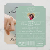 Neo-Mint-Save the Date Claddagh-Foto Save The Date (Vorne/Hinten)