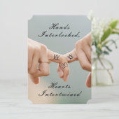 Neo-Mint-Save the Date Claddagh-Foto Save The Date (Stehend Vorderseite)