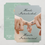Neo-Mint-Save the Date Claddagh-Foto Save The Date (Vorne/Hinten)
