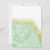 Neo-Minze-Goldmarmor-Agate Kalligraphie Einladung (Rückseite)