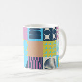 Neo Modernism artwork pattern made with abstract g Kaffeetasse (VorderseiteRechts)