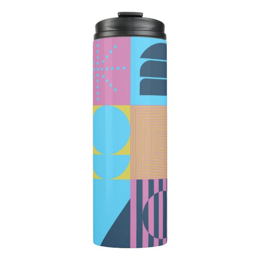Neo Modernism artwork pattern made with abstract g Thermosbecher (Vorderseite)