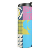 Neo Modernism artwork pattern made with abstract g Thermosbecher (Nach links gedreht)