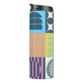 Neo Modernism artwork pattern made with abstract g Thermosbecher (Nach rechts gedreht)