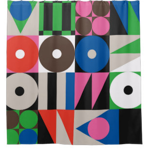 Neo Modernism Kunstwerk aus abstrakt g Duschvorhang