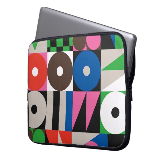 Neo Modernism Kunstwerk aus abstrakt g Laptopschutzhülle (Vorderseite Links)