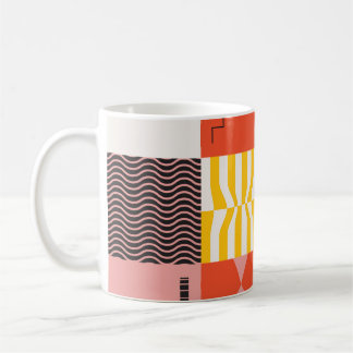 Neo-Modernismus-Kunstmuster aus abstrakten v Kaffeetasse