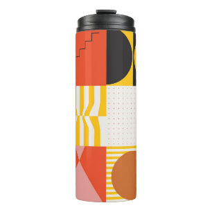 Neo-Modernismus-Kunstmuster aus abstrakten v Thermosbecher