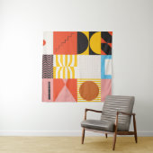 Neo-Modernismus-Kunstmuster aus abstrakten v Wandteppich (Beispiel)