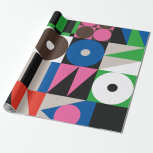 Neo-Modernismus-Kunstwerk-Muster aus abstraktem G Geschenkpapier