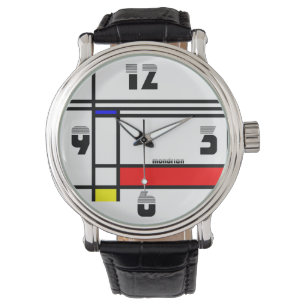 Neo-plasticism künstlerische Mondrian Art Armbanduhr