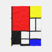 Neo-plasticism Mondrian Art Fleecedecke (Vorderseite)