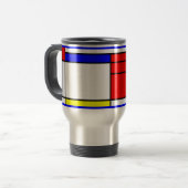 Neo-plasticism Mondrian Art Reisebecher (Vorderseite Links)