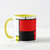 Neo-plasticism Mondrian Art Tasse (Links)