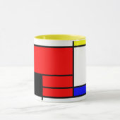 Neo-plasticism Mondrian Art Tasse (Zentrum)