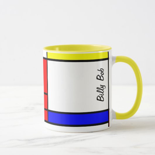 Neo-plasticism Mondrian Art Tasse (Rechts)